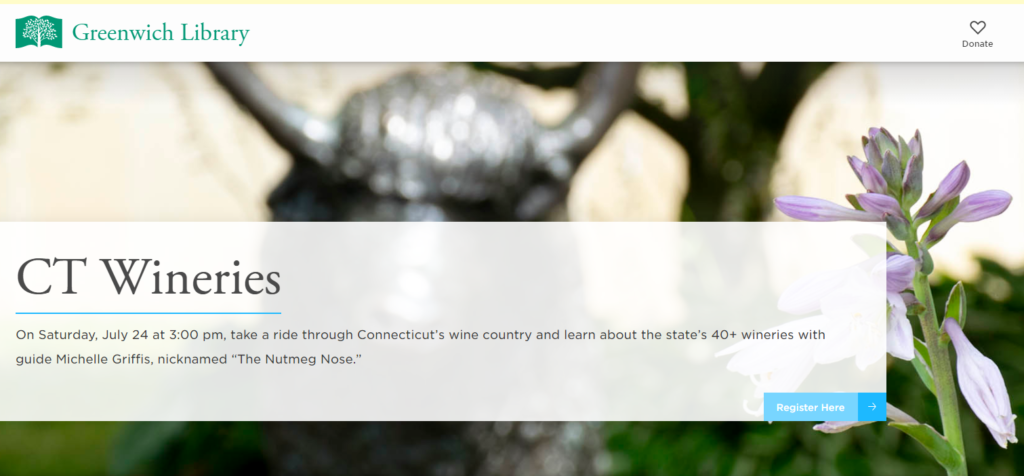 Greenwich Library WordPress Seite